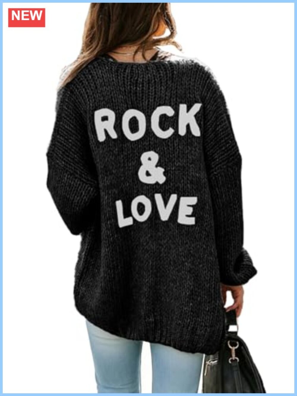 Open Front Long Sleeve Knit Cardigan Sweater Loose Draped Coat Outerwear